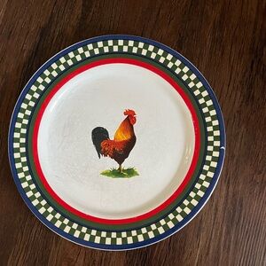Ellla’s Rooster Design Salad Plate - Multicolor